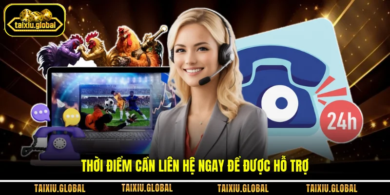 Thời điểm cần liên hệ ngay để được hỗ trợ