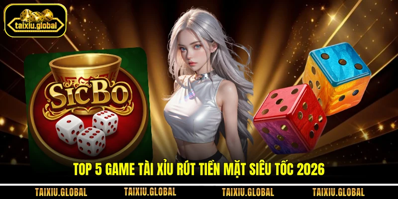 Top 5 game Tài Xỉu rút tiền mặt siêu tốc 2026